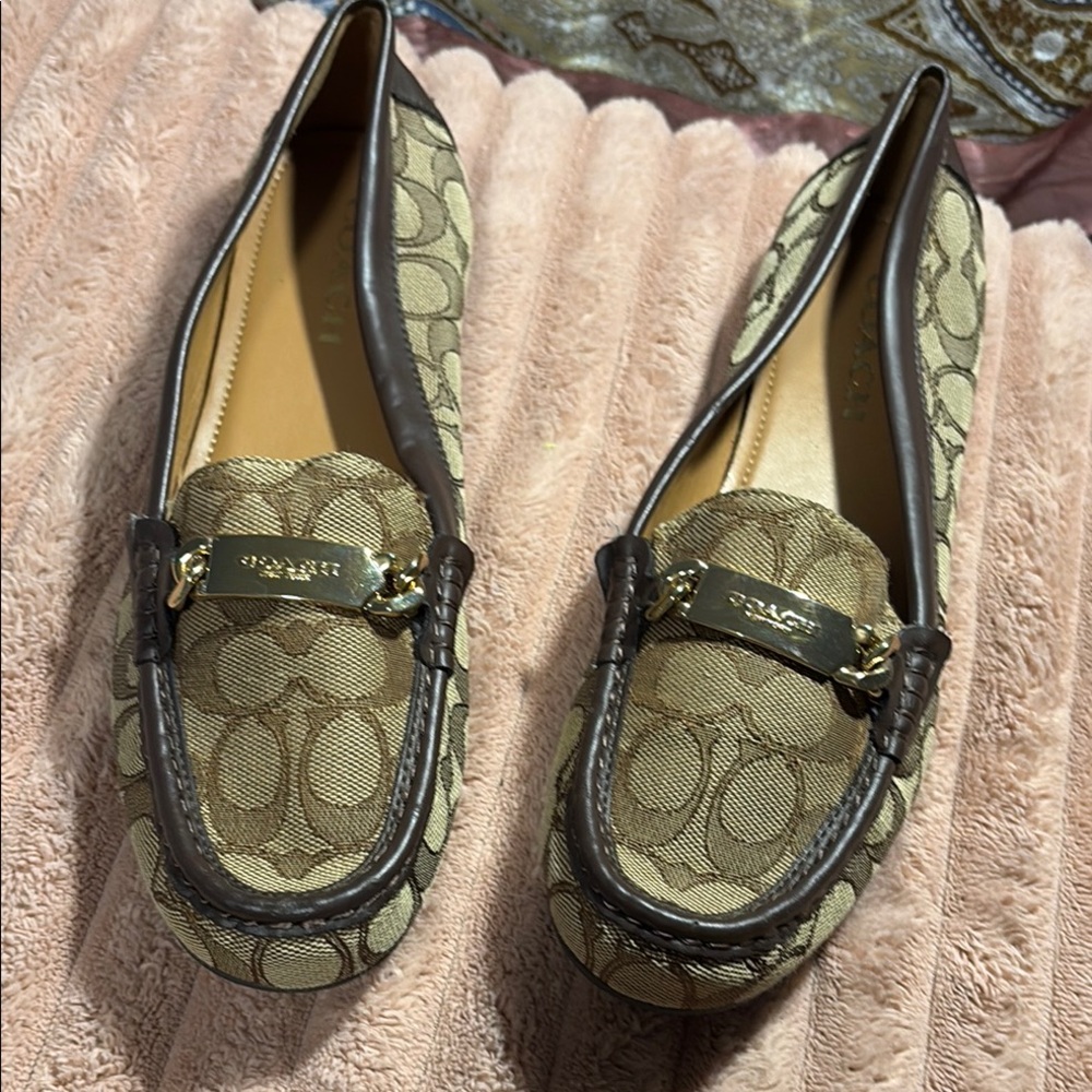 Coach Beige Loafers